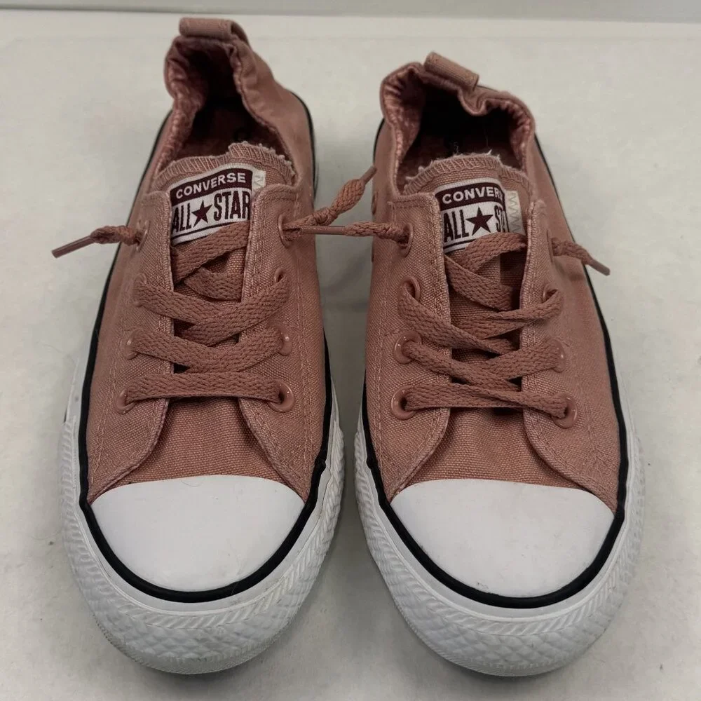 Converse All Star Chuck Taylor Womens 7-8 Mens 6 Low Top Sneakers Salmon Canvas - Picture 1 of 14